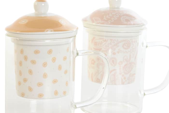 Taza de cristal infusiones
