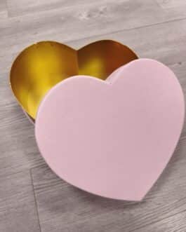 Caja corazón terciopelo