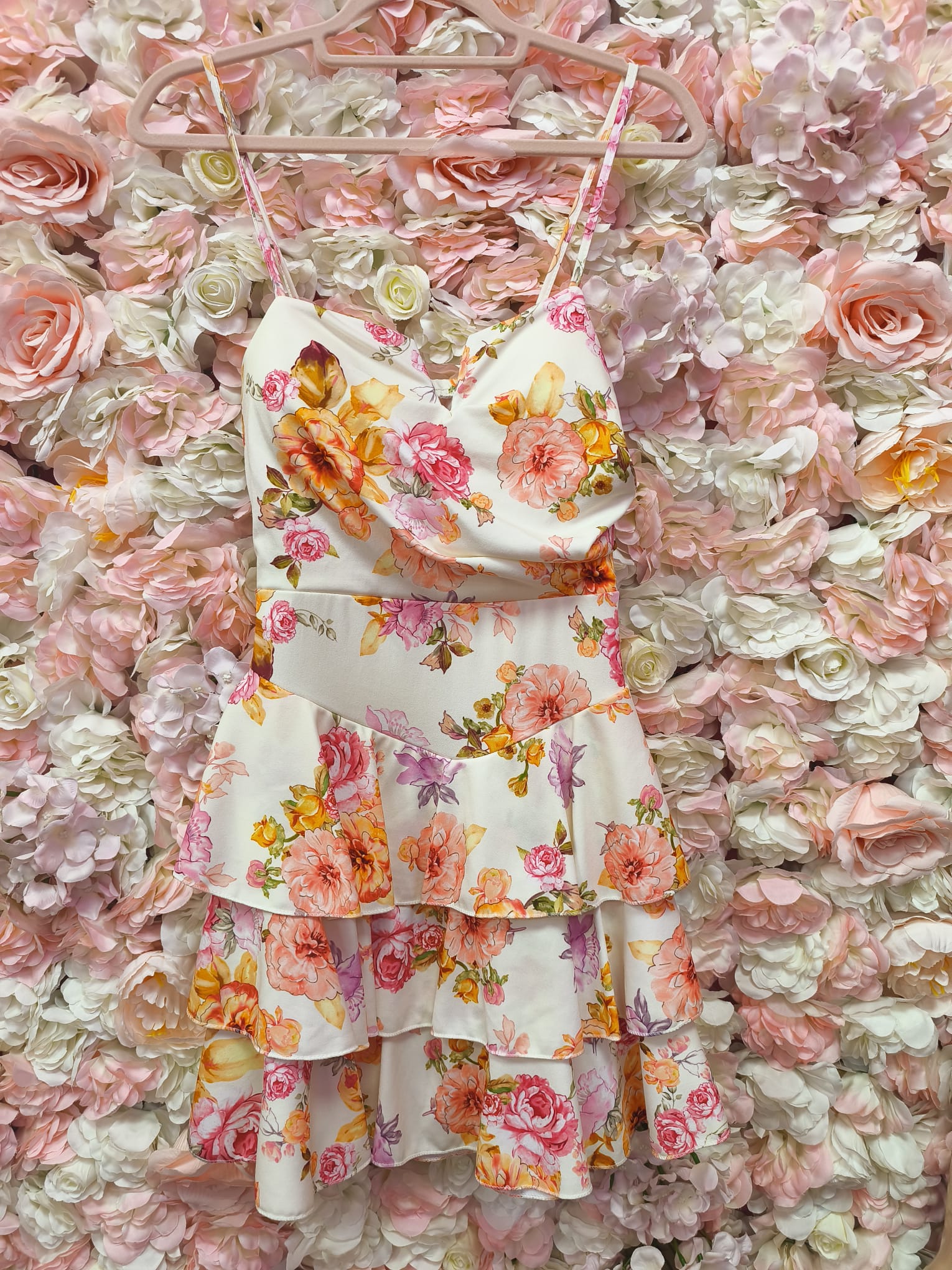 Vestido floral volantes - Imagen 3