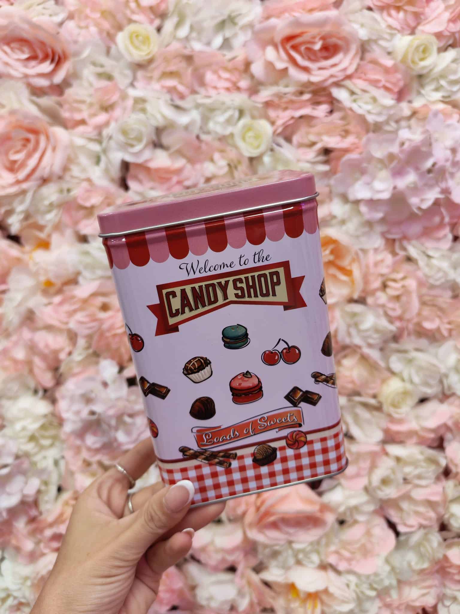Caja lata Candy Shop