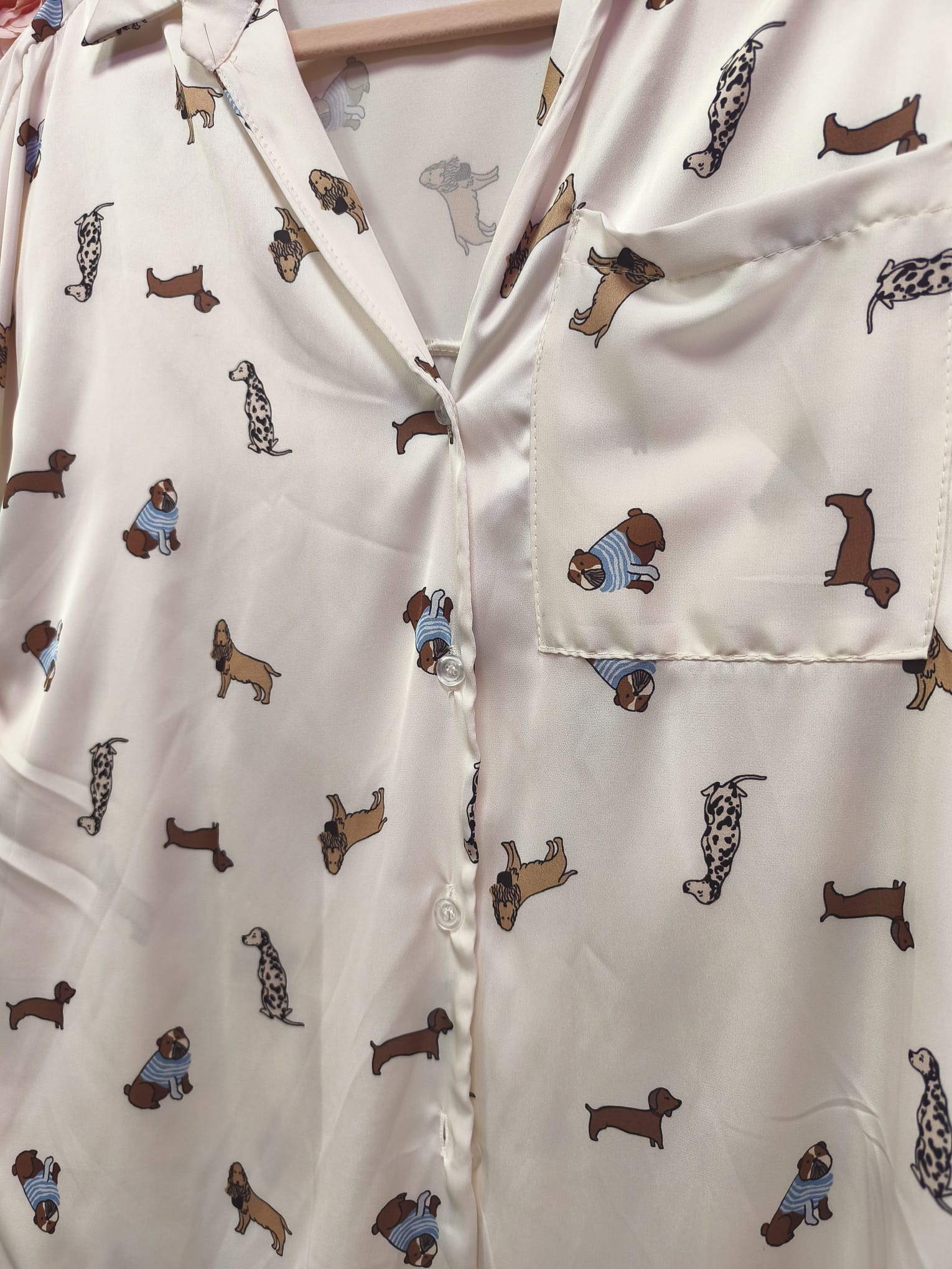 Camisa seda perritos - Imagen 3