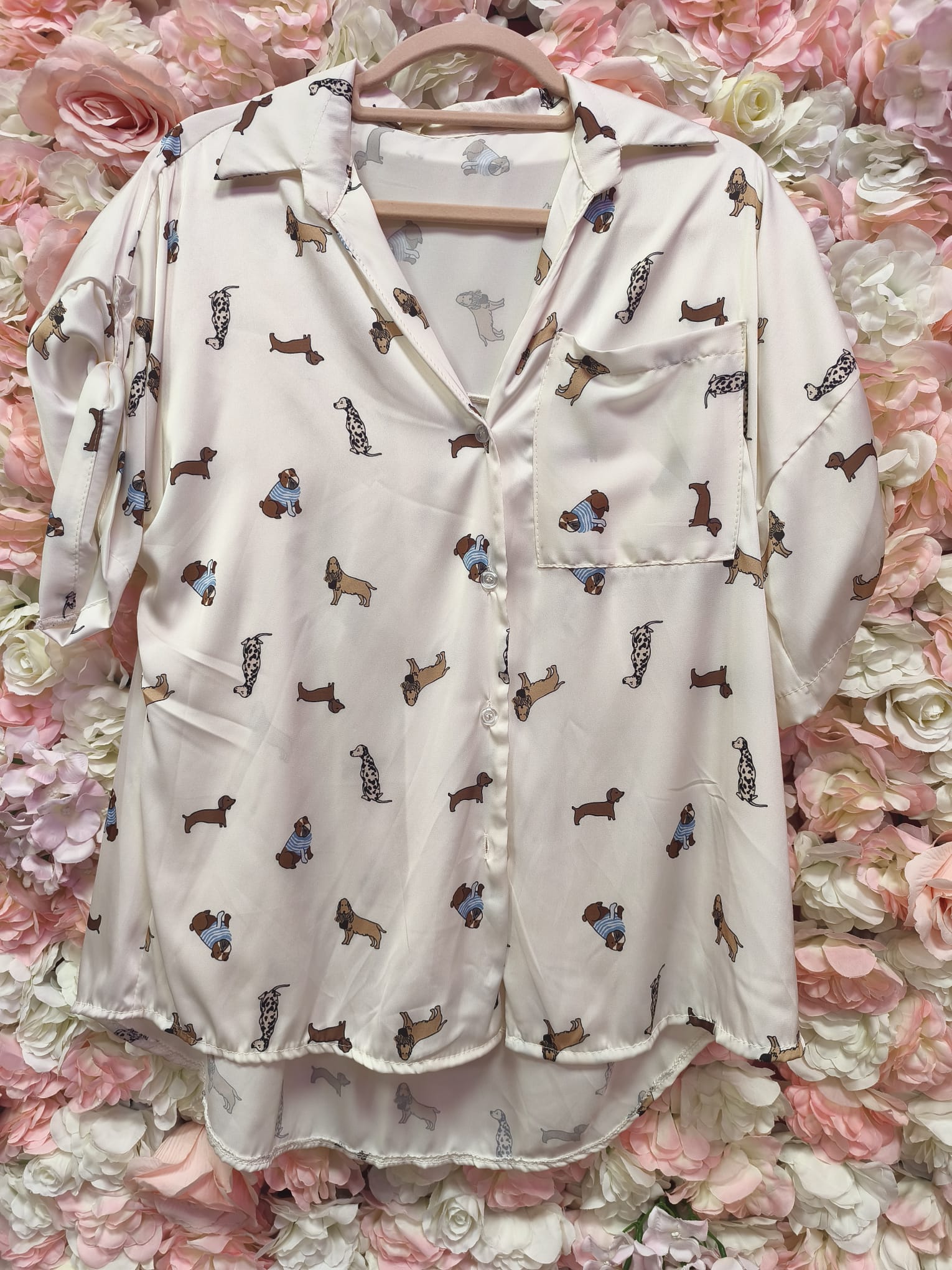 Camisa seda perritos - Imagen 4