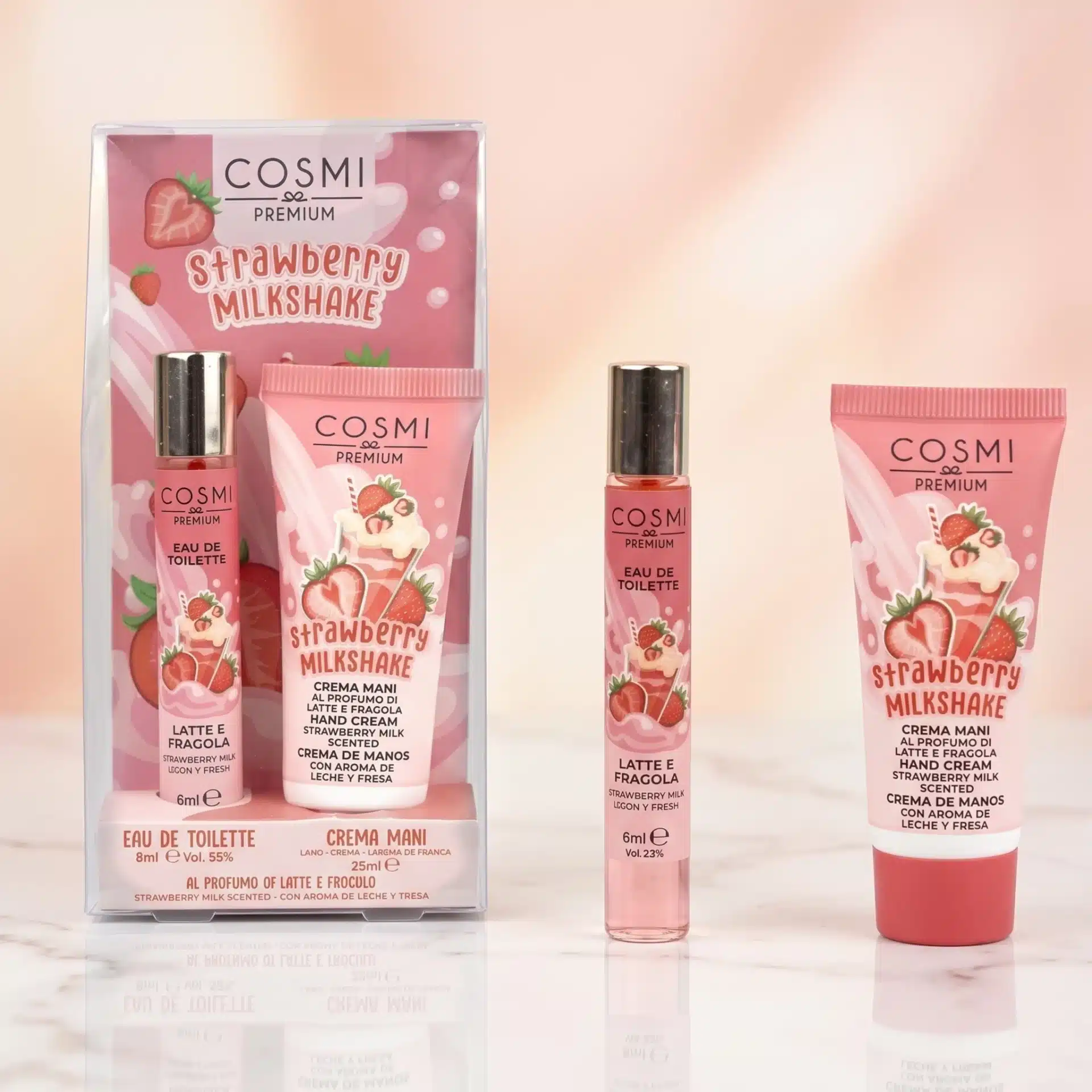 Pack crema de manos y colonia fresa