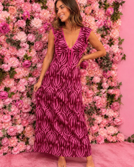 Vestido cebra pink