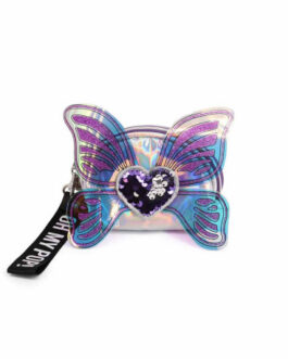 Monedero mariposa plateada