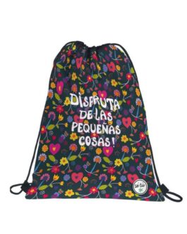 Mochila saco flores disfrutar