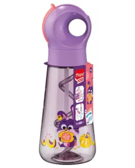 Botella con pajita conejo lila