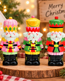Cascanueces cerámica navideños