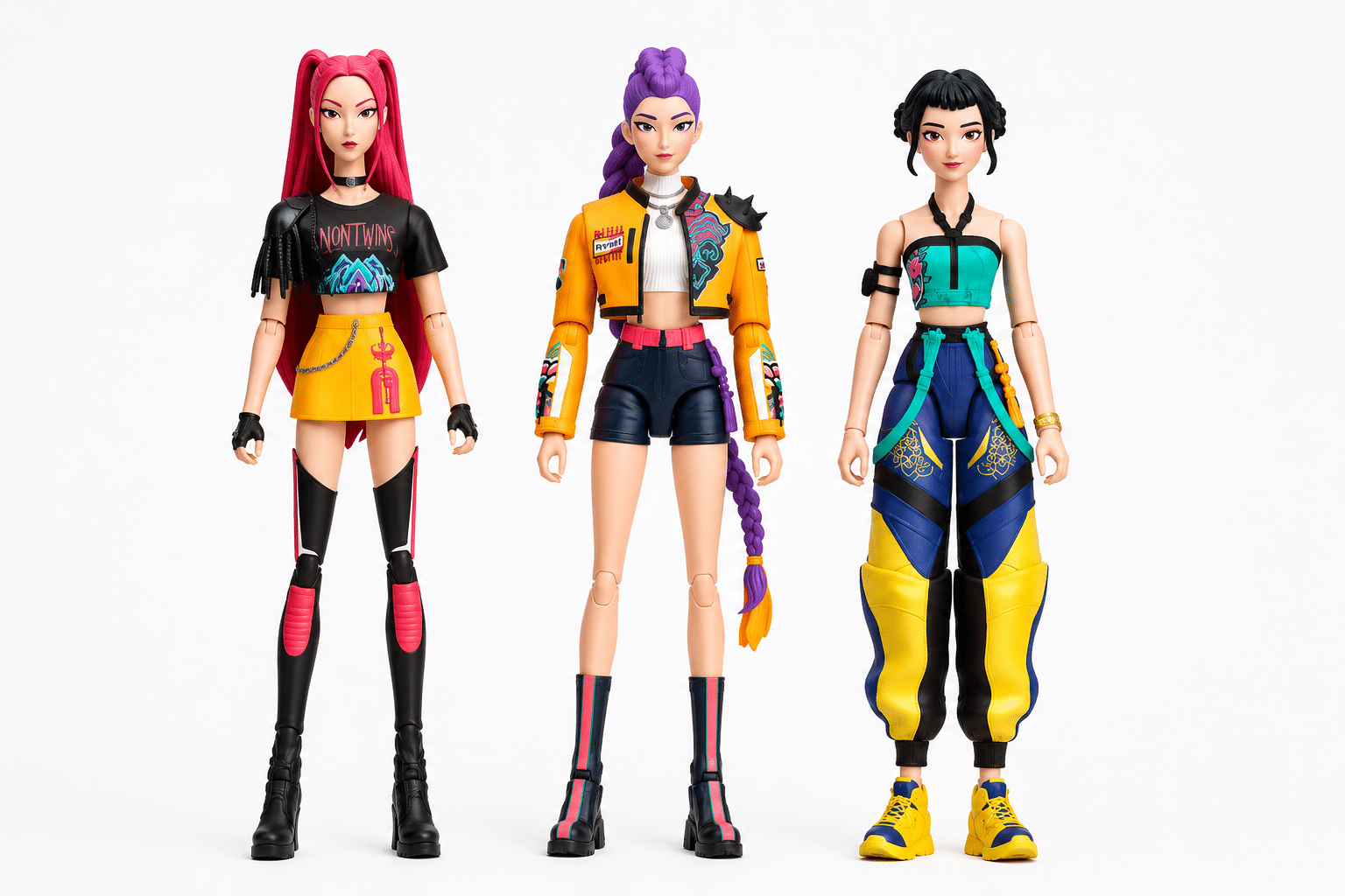 Figuras articuladas Guerreras del K-Pop Mattel