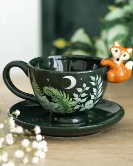 Taza zorro bosque encantado