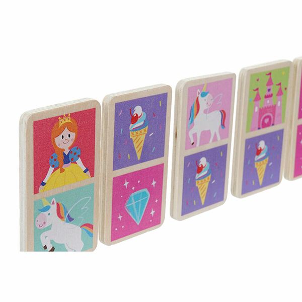 Dominó infantil unicornios y princesas - Imagen 2