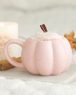 Taza calabaza con calcetines