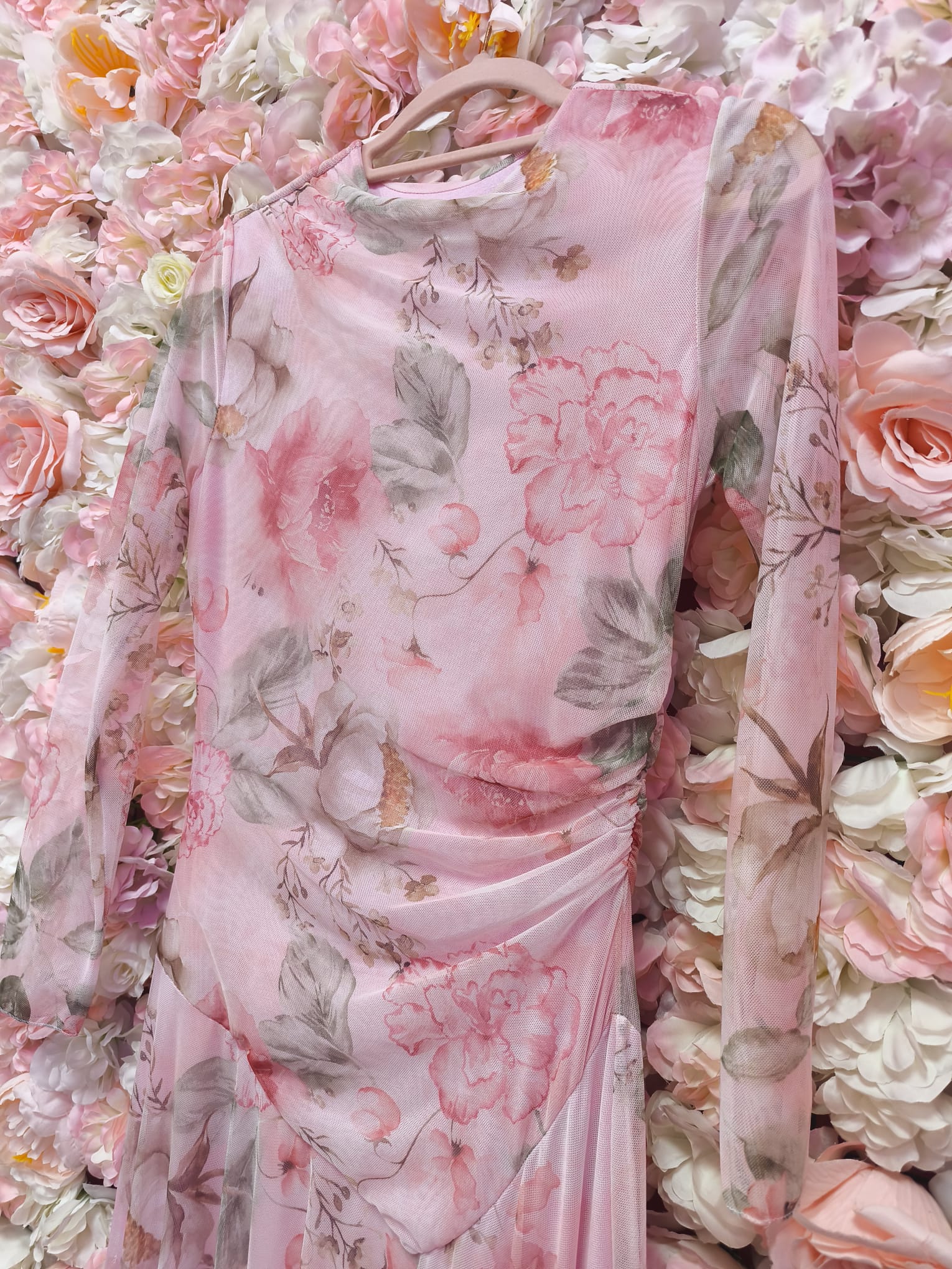 Vestido de tul rosas - Imagen 5