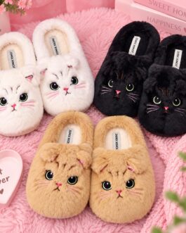 Zapatillas de casa gatitos