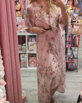 Vestido gasa flores