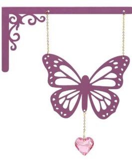 Decoración mariposa esquina estantería