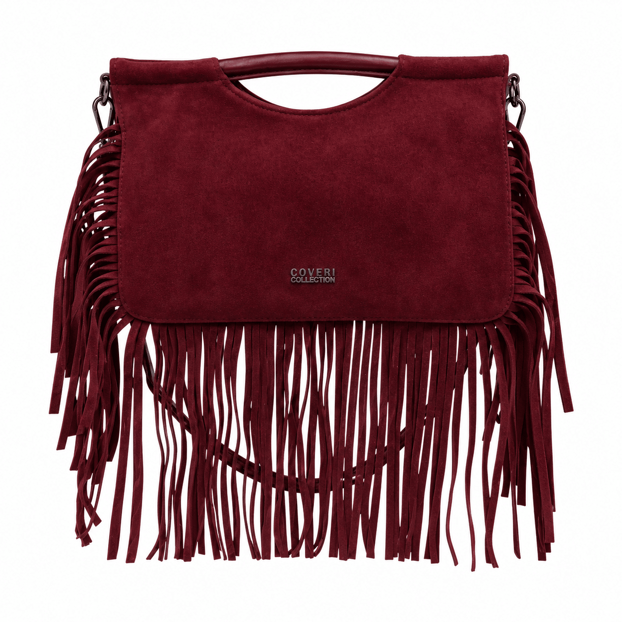 Bolso vino flecos