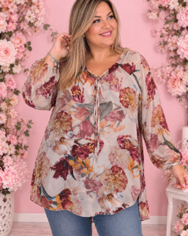 Blusa curvy floral