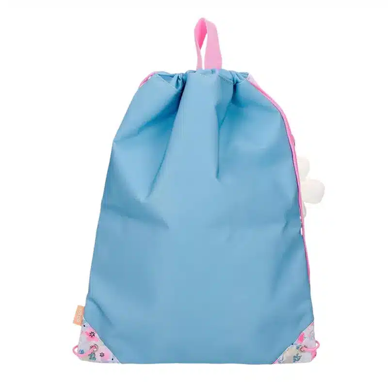 Mochila saco flores en relieve - Imagen 3
