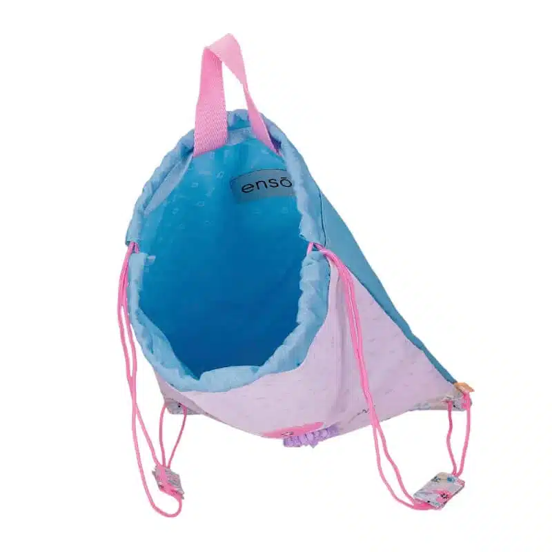 Mochila saco flores en relieve - Imagen 4