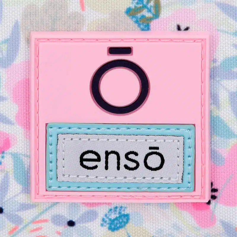 Mochila saco flores en relieve - Imagen 5