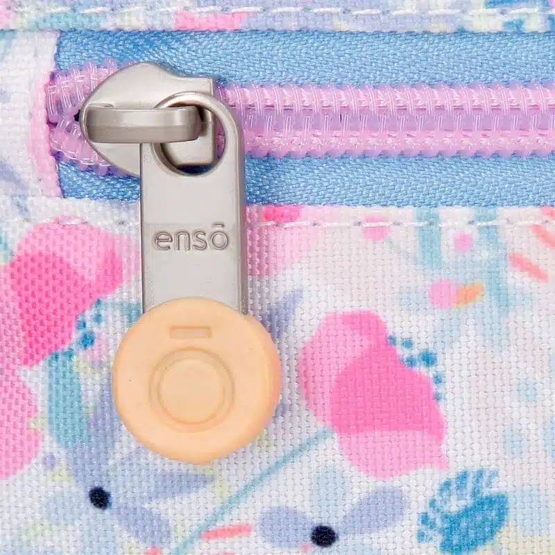 Mochila saco flores en relieve - Imagen 6