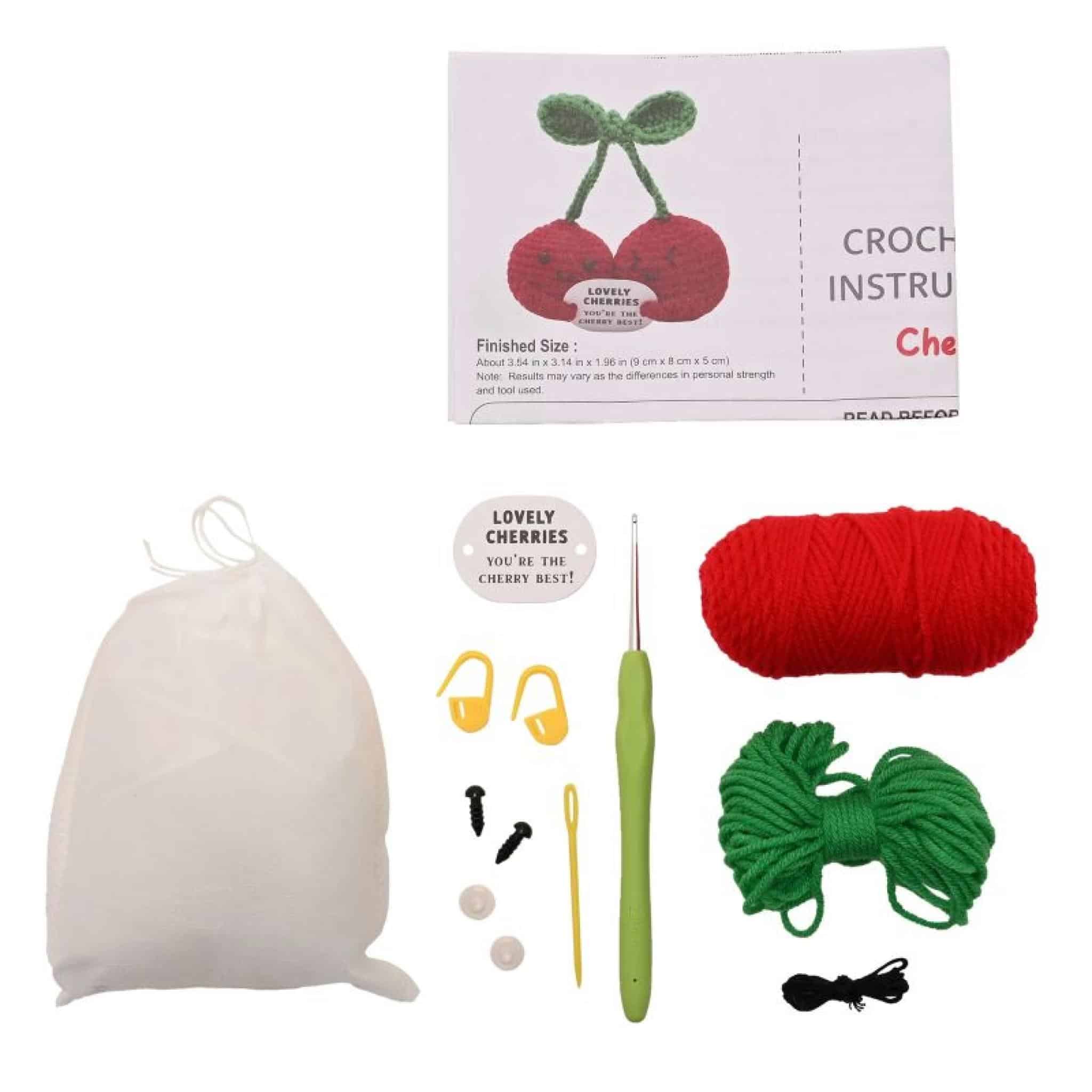 Kit cerezas crochet - Imagen 2
