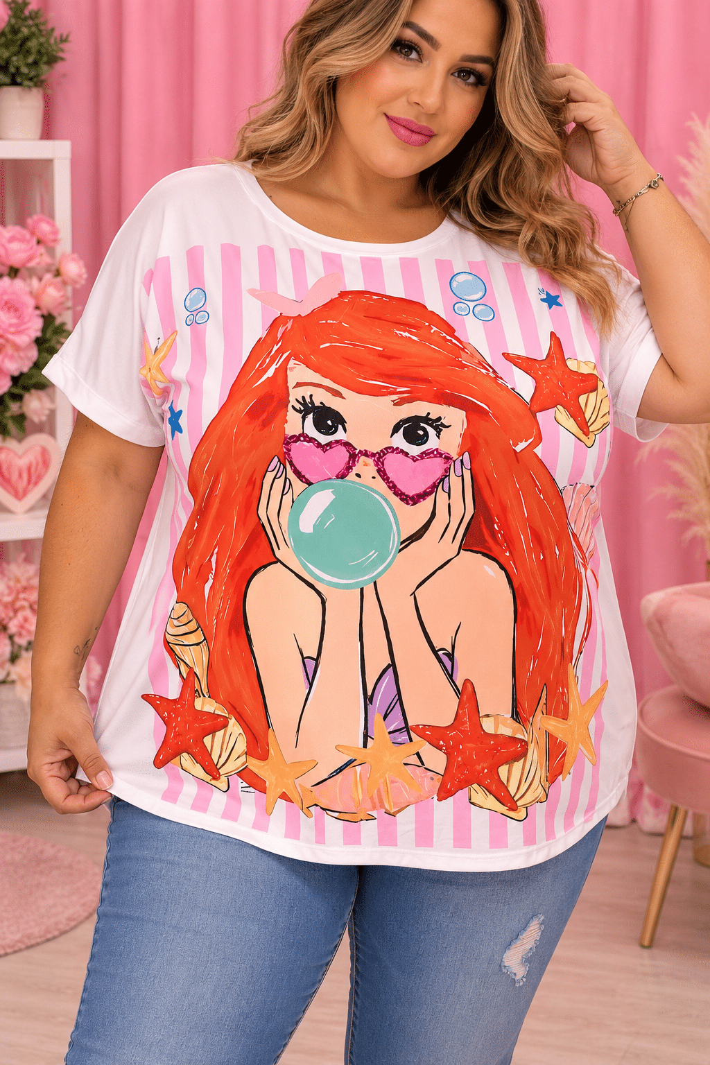 Camiseta Ariel curvy
