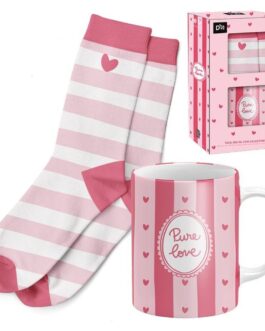 Set taza y calcetines pure love