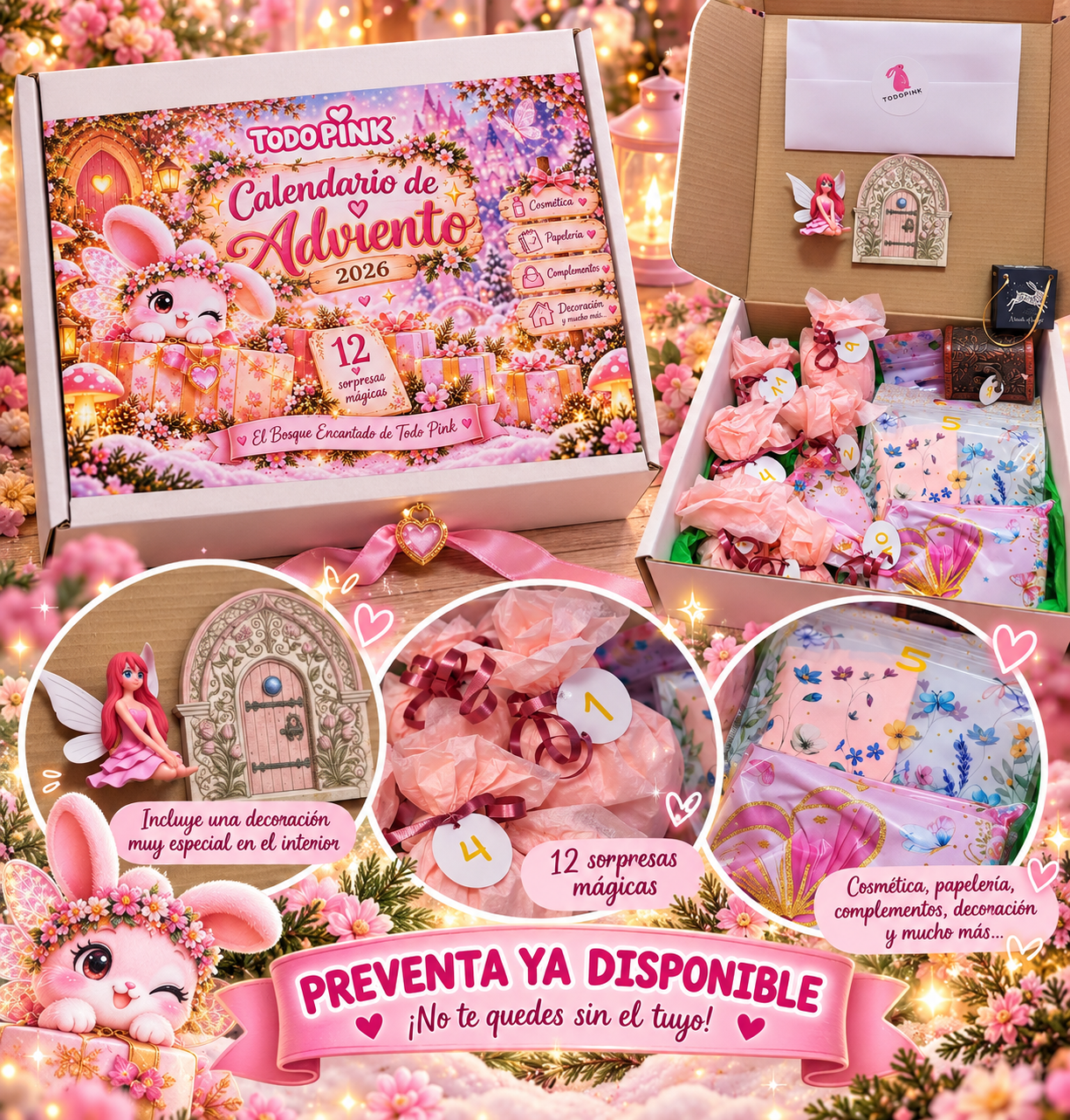 (PREVENTA) Calendario de Adviento PINK 2026 - Imagen 5