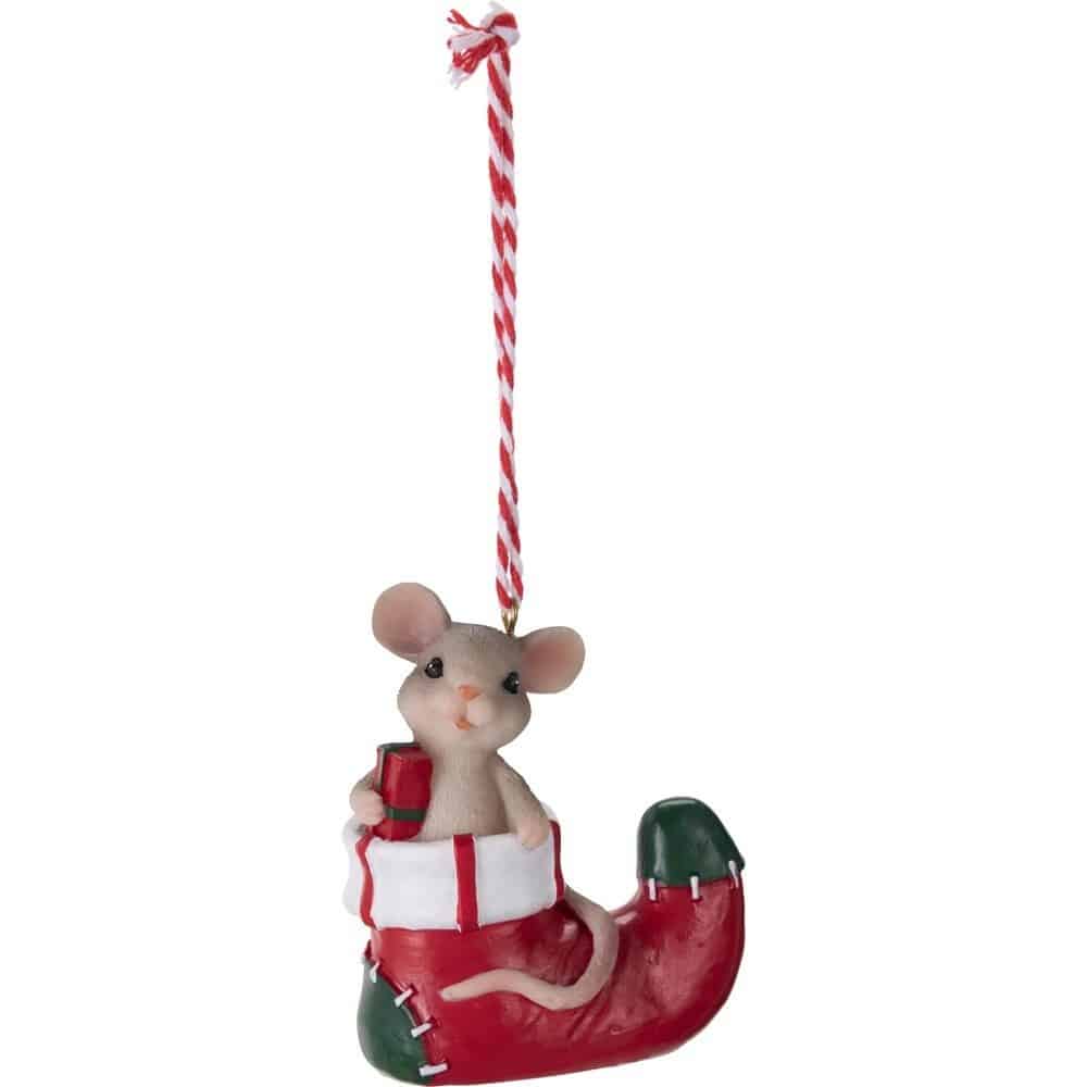 Ratones navideños colgantes - Imagen 3