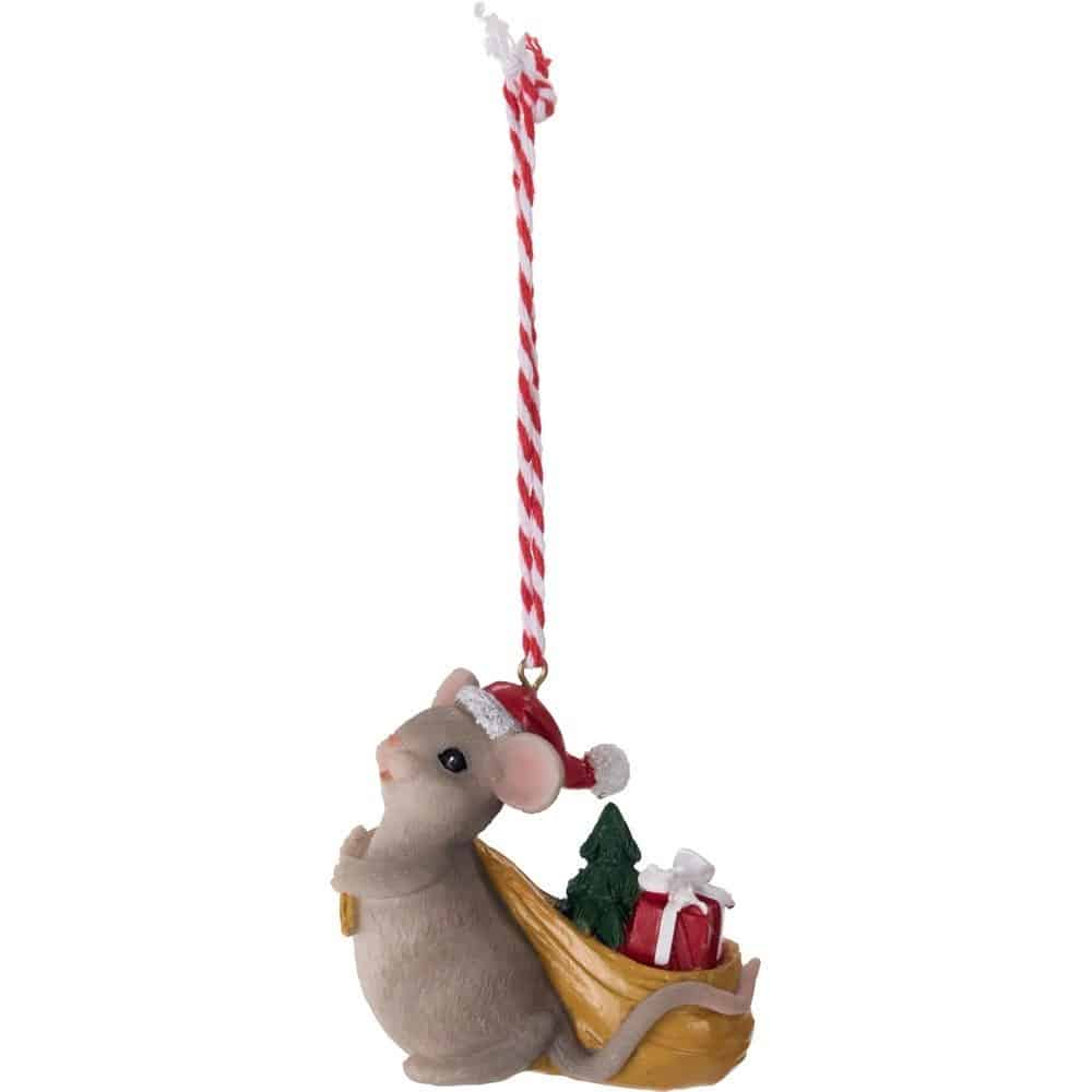 Ratones navideños colgantes - Imagen 2