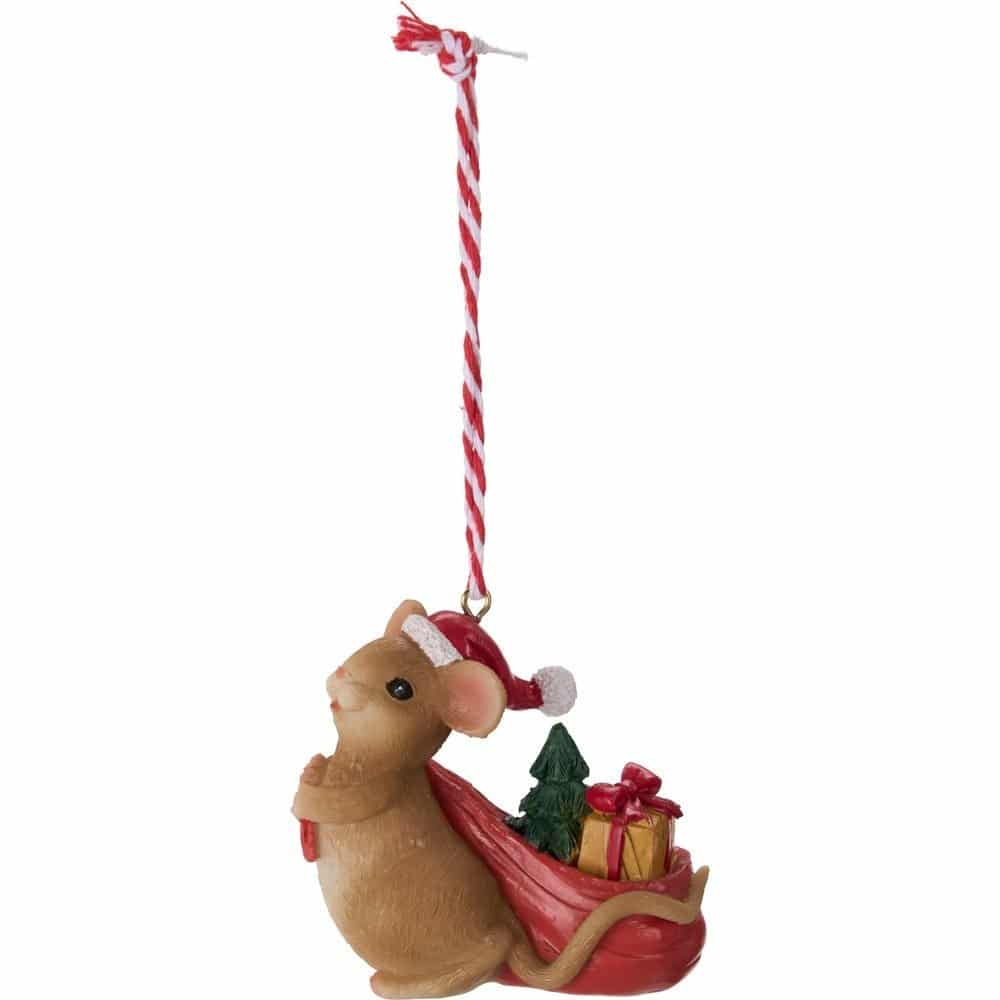 Ratones navideños colgantes - Imagen 4