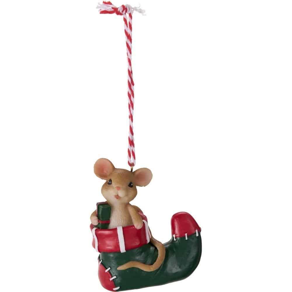 Ratones navideños colgantes - Imagen 5