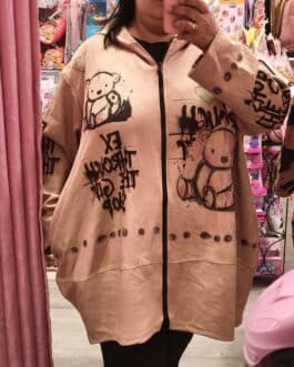 Chaqueta curvy osos dibujados
