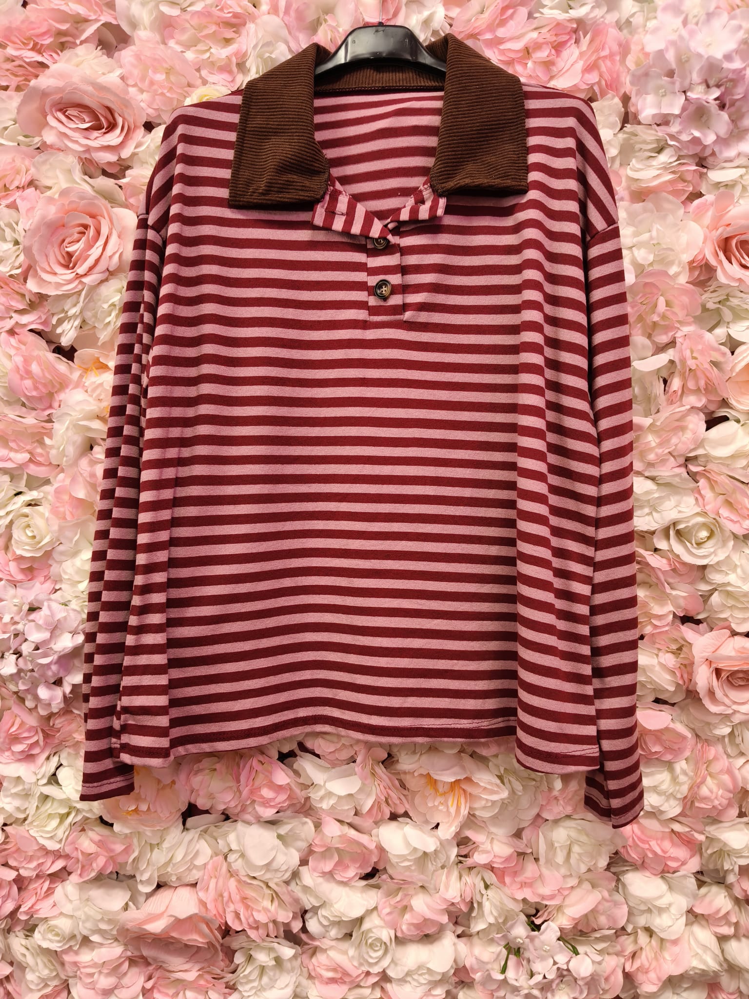 Jersey rayas cuello de pana - Imagen 3