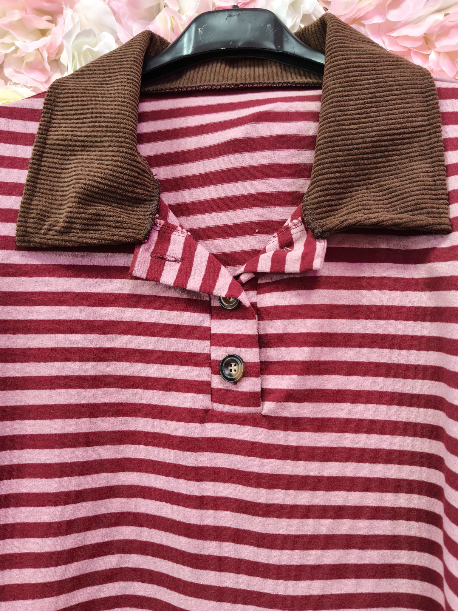 Jersey rayas cuello de pana - Imagen 2