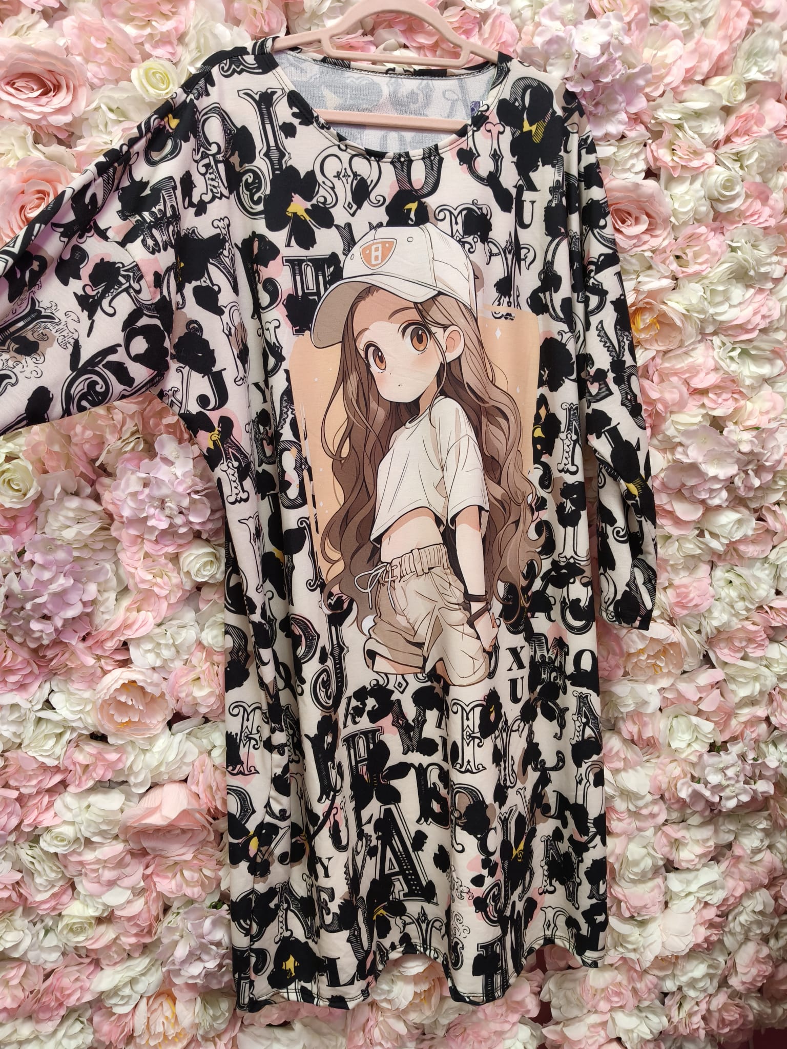 Sudadera vestido curvy chica kawaii - Imagen 3