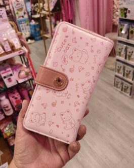 Cartera cute cat rosa