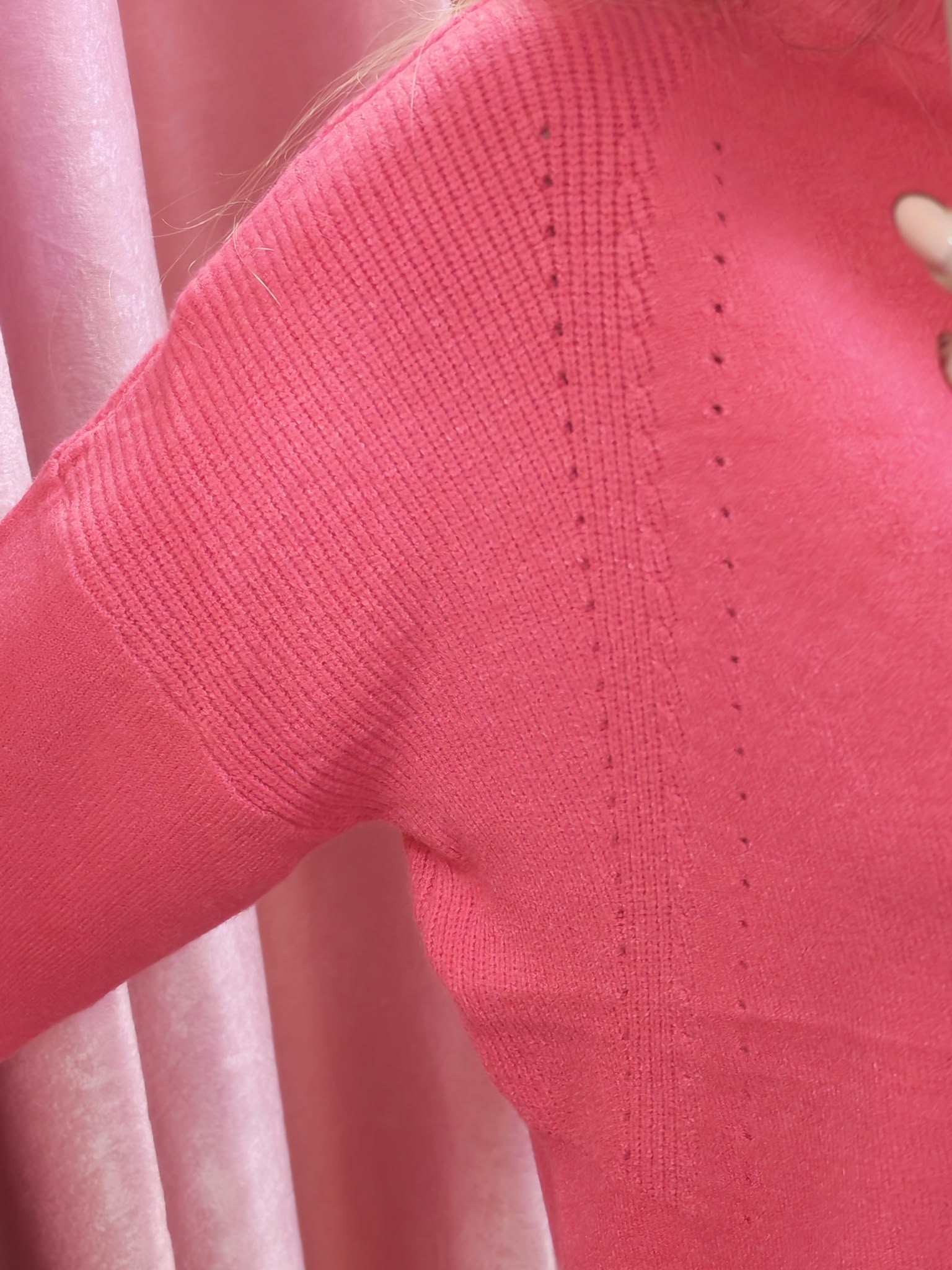 Jersey fucsia cuello alto - Imagen 4