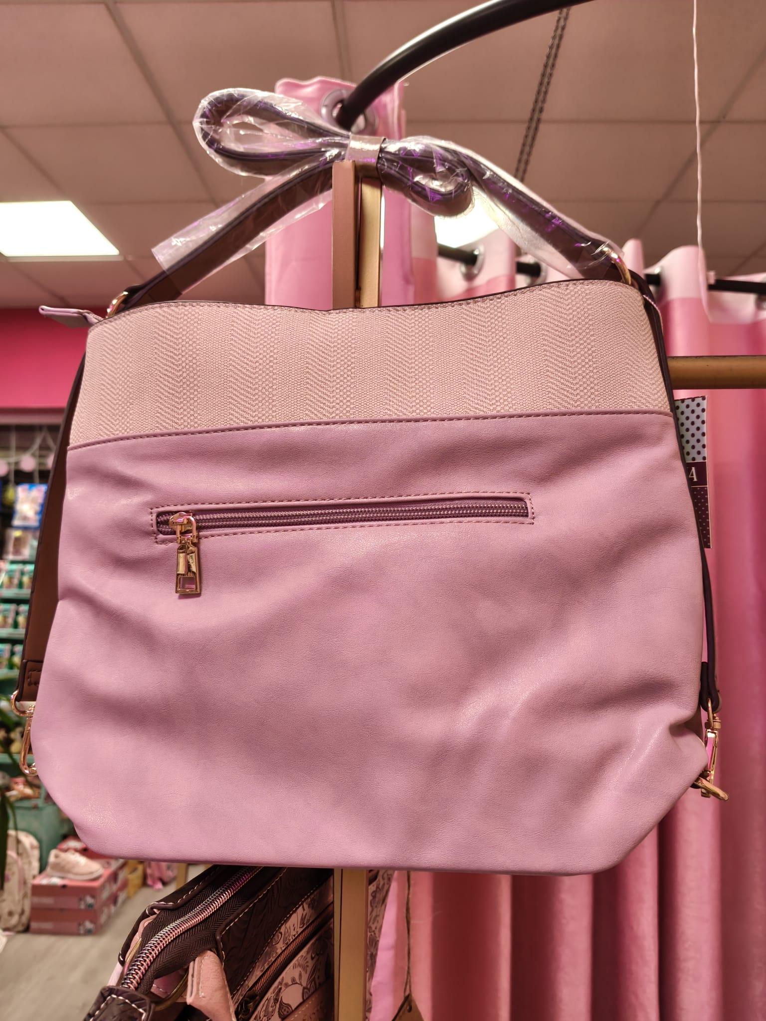 Bolso lila borlas - Imagen 2