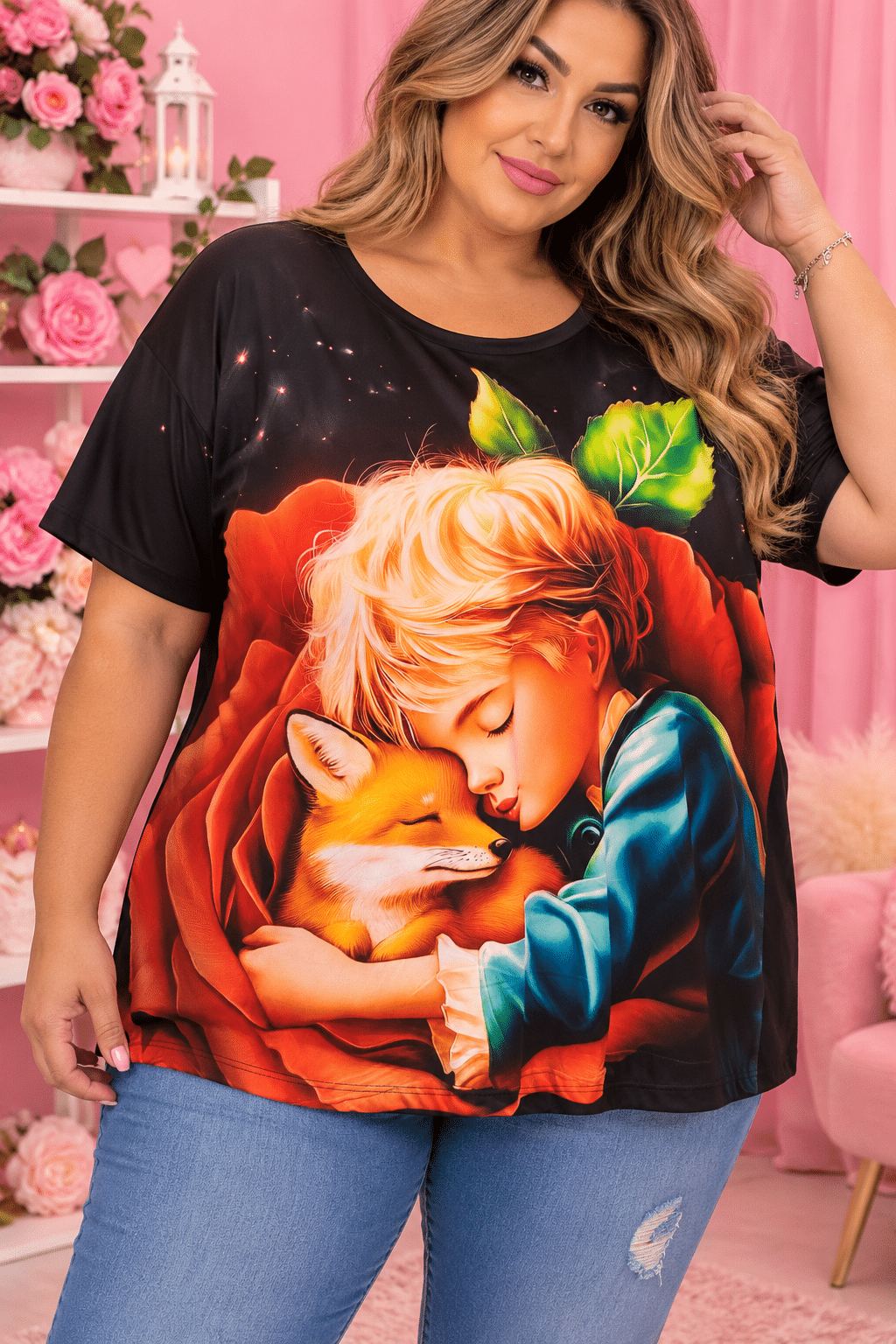 Camiseta curvy El Principito