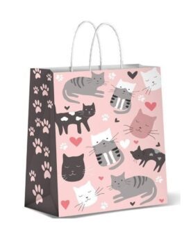 Bolsa papel regalo gatitos