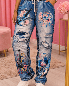 Pantalón efecto vaquero París