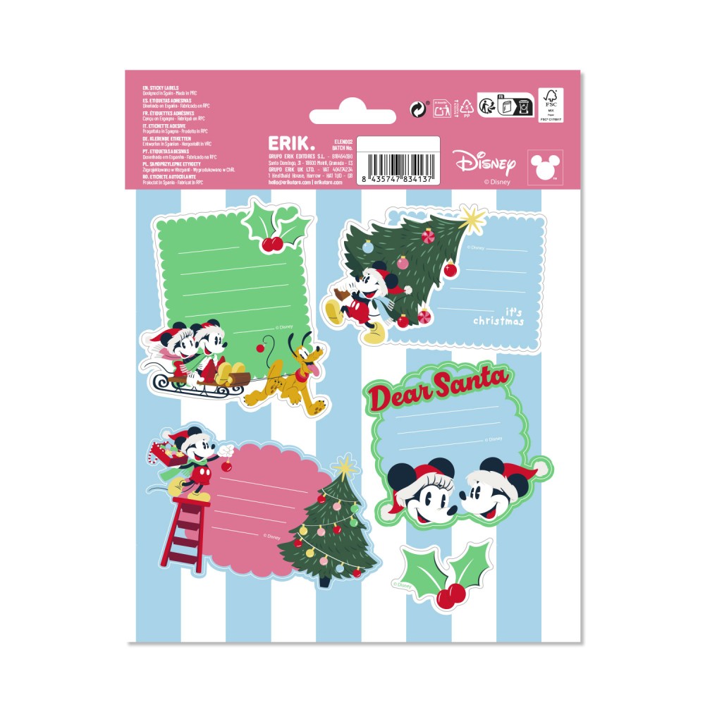 Pegatinas para regalos navideños Disney - Imagen 2