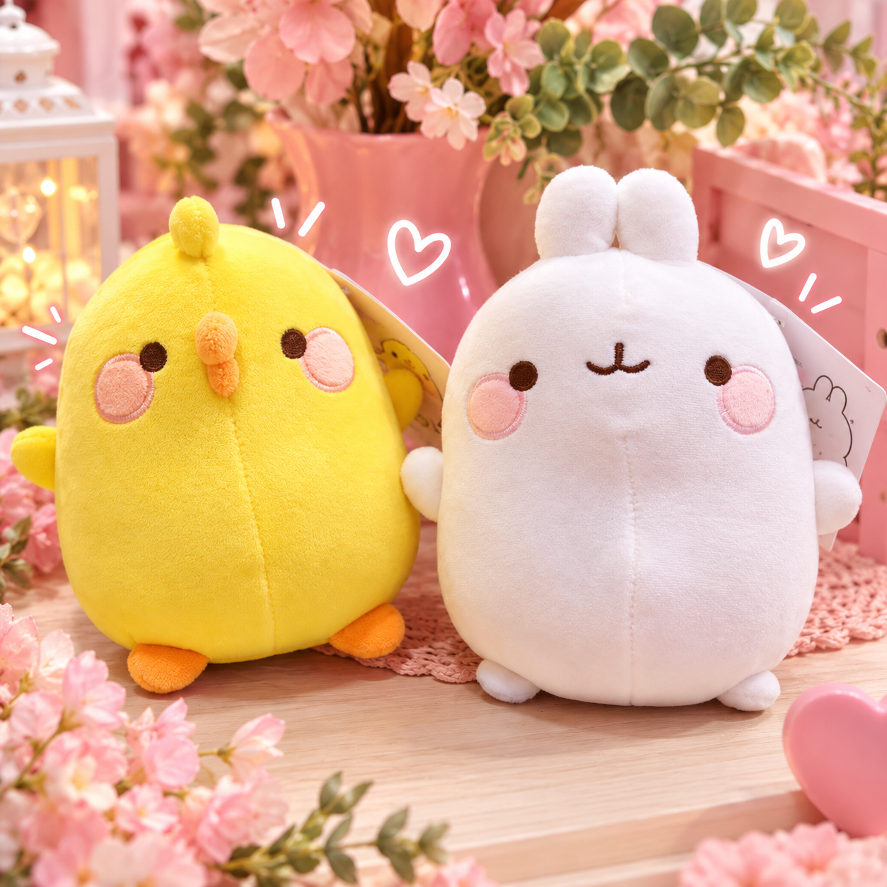 Peluches Molang y Piu piu