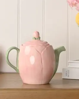Tetera tulipán rosa