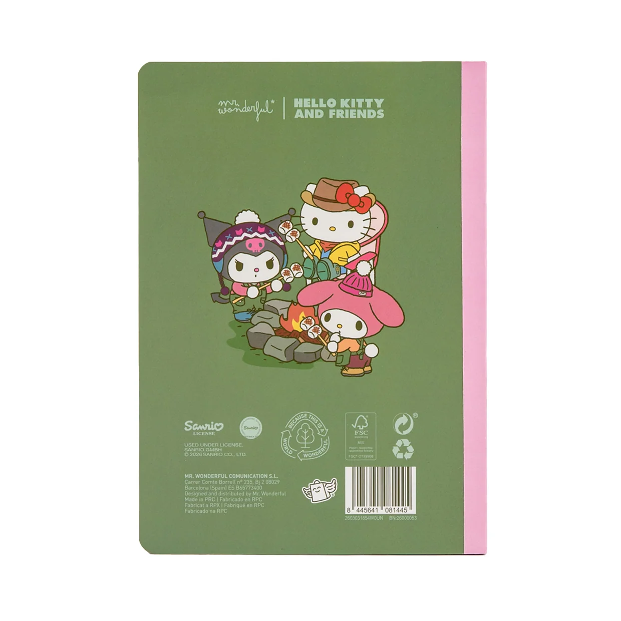 Libreta A5 Sanrio camping - Imagen 3